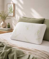 Classic Bamboo memory Foam 1 Pc Pillow|200 GSM Spun Knitted Bamboo Fabric